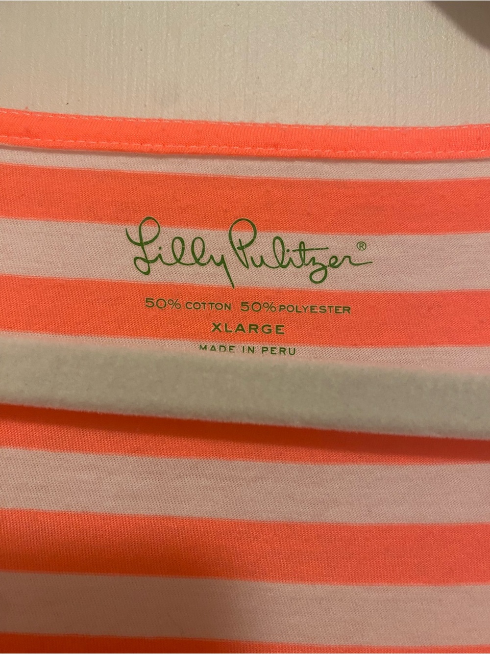 Lilly Pulitzer Orange & White Striped Kaley Dress XL - Picture 3 of 9